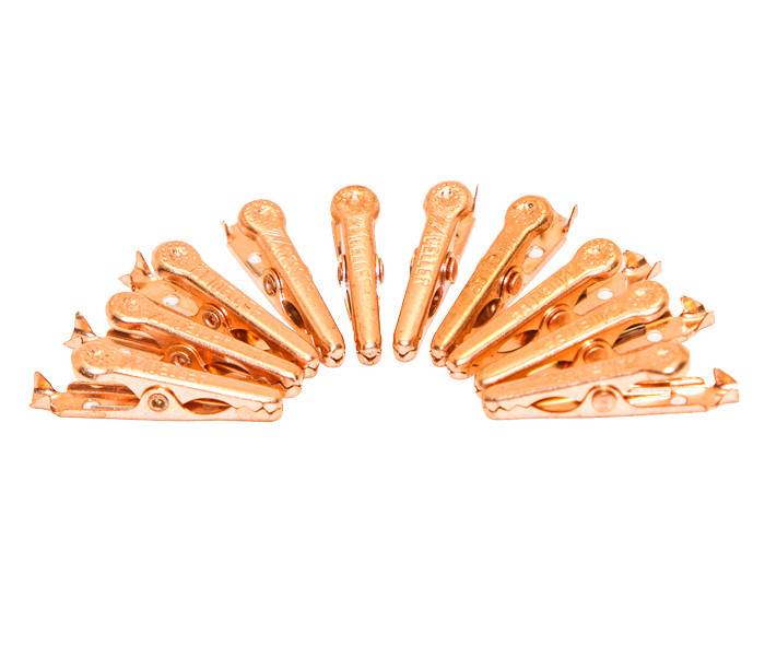 MUELLER Solid Copper Mini-Alligator Clip 10 pack