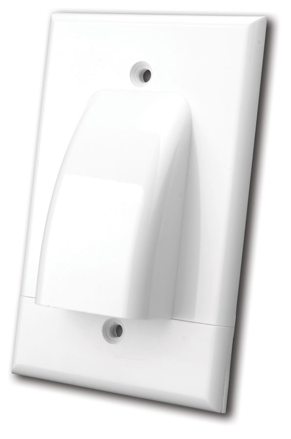 VANCO White Dual Gang Two-Piece Bulk Cable Plate