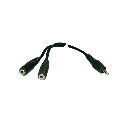 PHILMORE 1/8" Mono 'Y' Cable 6"