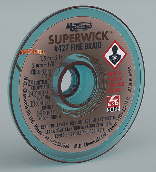 MG CHEMICALS Super Wick .125 #5 Brown 5ft