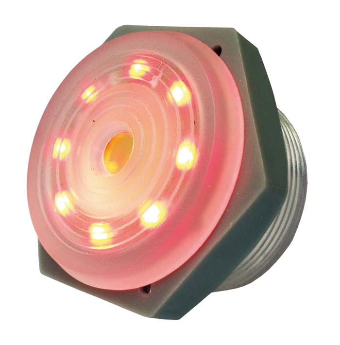 PHILMORE Red Lighted Piezo Sounder - Continuous Tone