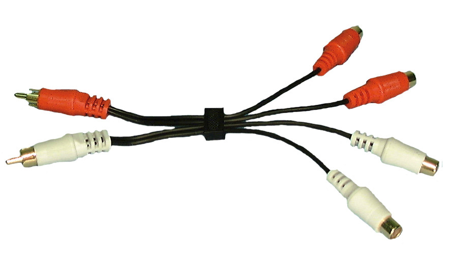 PHILMORE Double Y Adaptor Cable 6"