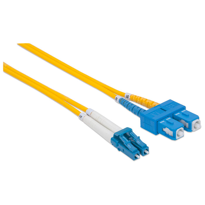INTELLINET Fiber Optic Patch Cable 2m LC to SC