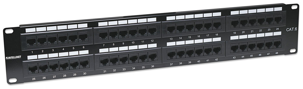 INTELLINET 48 Port CAT6 Patch Panel