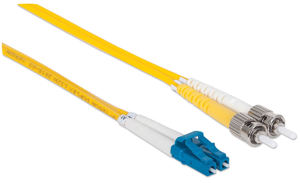 INTELLINET Fiber Optic Patch Cable 2m LC to ST