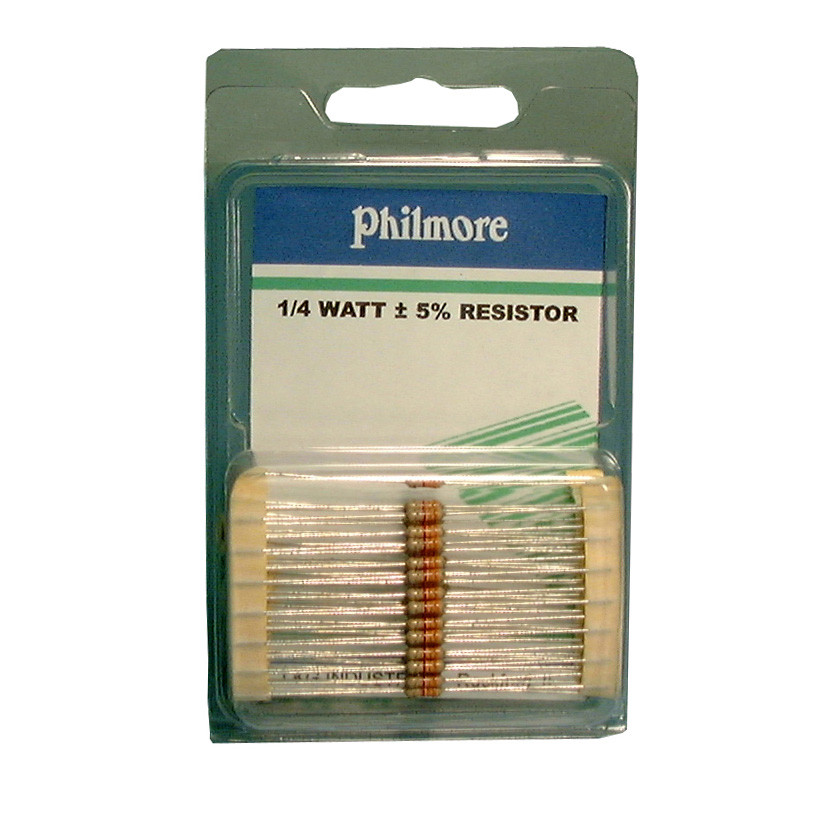 PHILMORE 220K Ohm 1/4 Watt Resistor 50 pack