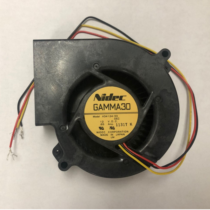 NIDEC Blower Fan 12VDC .65A 3 wire
