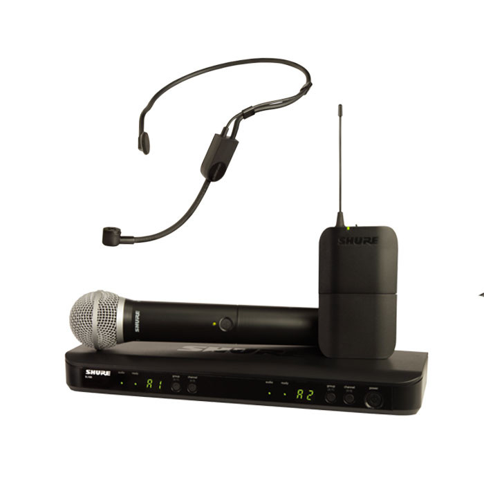 SHURE Dual Combo Wireless Mic System 1 Handheld/1 Headset
