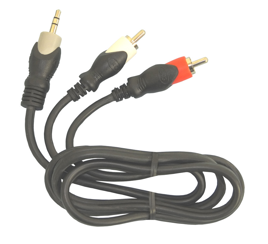 PHILMORE 1/8" 3C Male to 2 RCA Male Y Cable 3ft