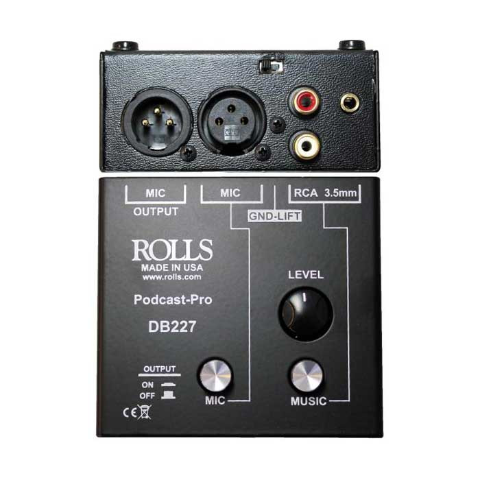 ROLLS Podcast Pro Mic/Source Passive Mixer