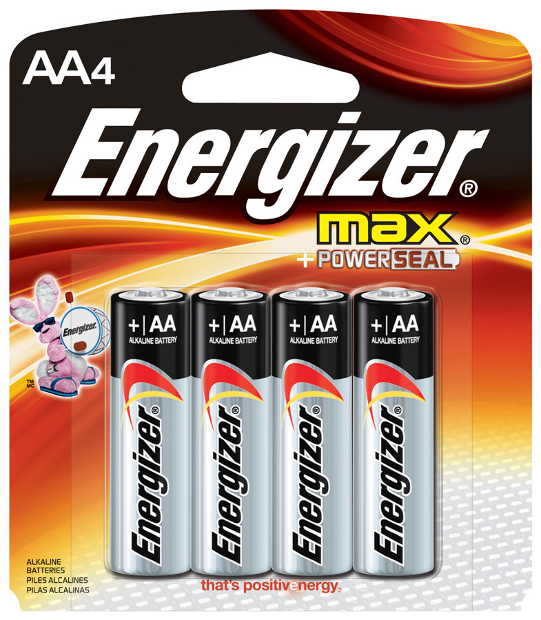 ENERGIZER Alkaline Max AA Battery 4pk