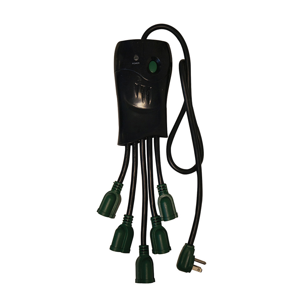 GOGREEN 5-Outlet Surge Protector 250 Joules