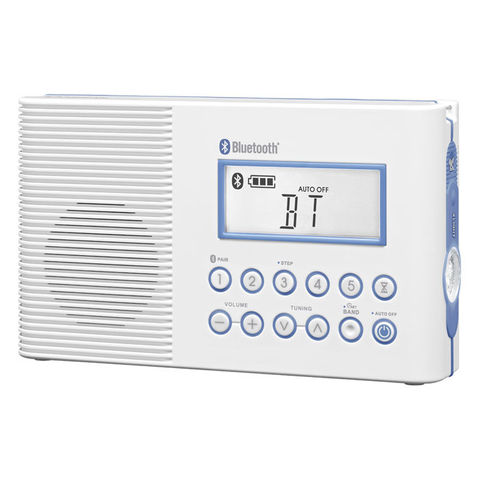 SANGEAN FM/AM /Weather Alert/Bluetooth Waterproof Shower Radio