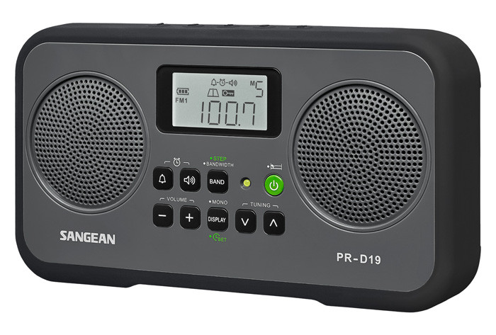 SANGEAN FM-Stereo/AM Digital Tuning Portable Receiver Black