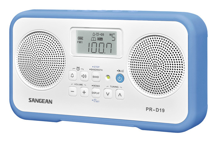 SANGEAN FM-Stereo/AM Digital Tuning Portable Receiver Blue