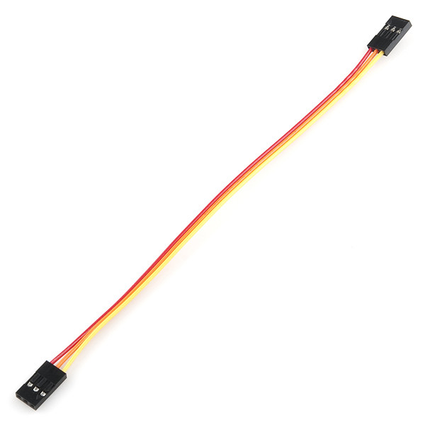 SPARKFUN Jumper Wire - 0.1", 3-pin, 6"