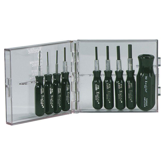 XCELITE 9pc Compact Hex Metric Screwdriver Set