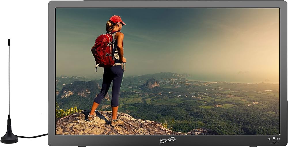 SUPERSONIC 16" Portable Digital LED TV with FM Radio
