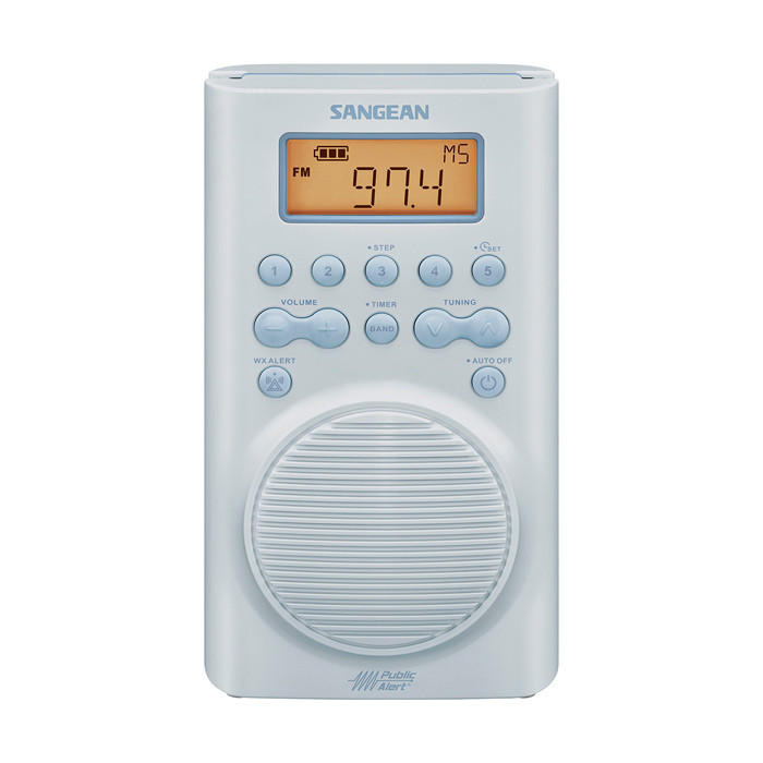 SANGEAN AM/FM/Weather Alert Shower Radio