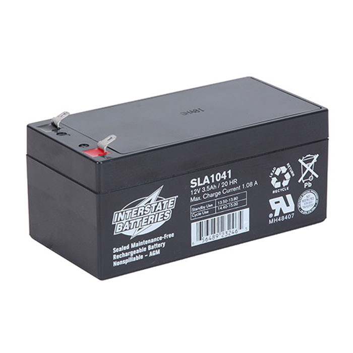 INTERSTATE Sealed Lead Acid Battery 12V 3.5Ah F1 .187 tabs