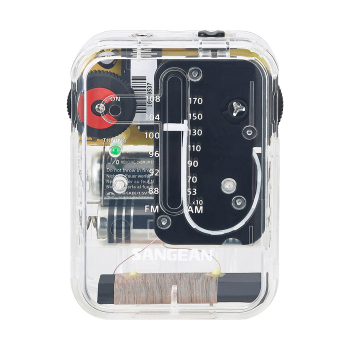 SANGEAN FM/AM Hand-Held Receiver Clear Case