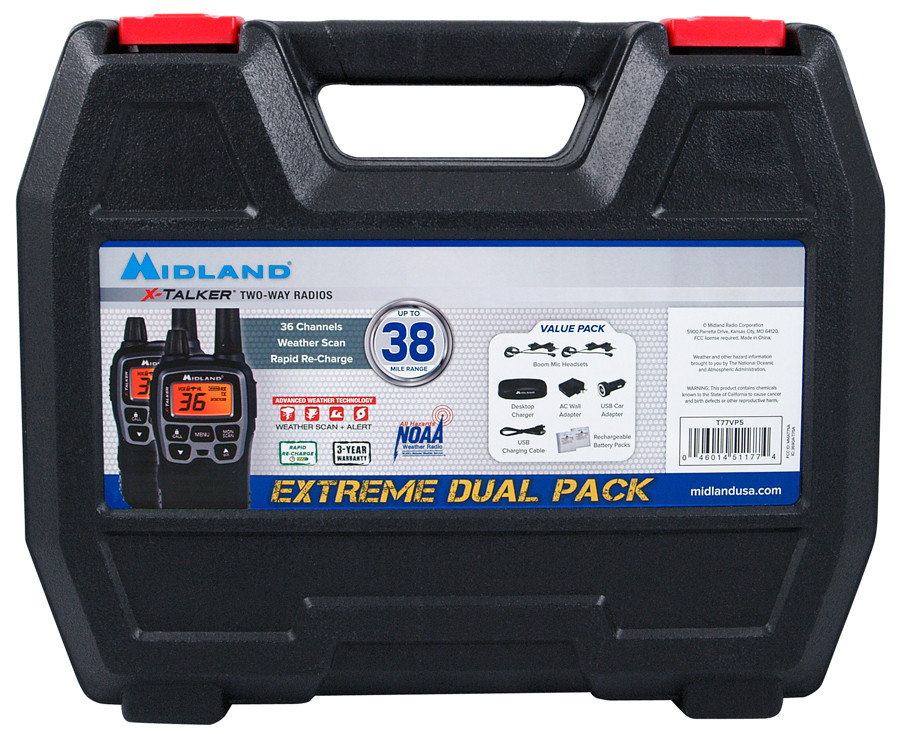 MIDLAND X-TALKER Extreme Dual Pack Two-Way GMRS Radios