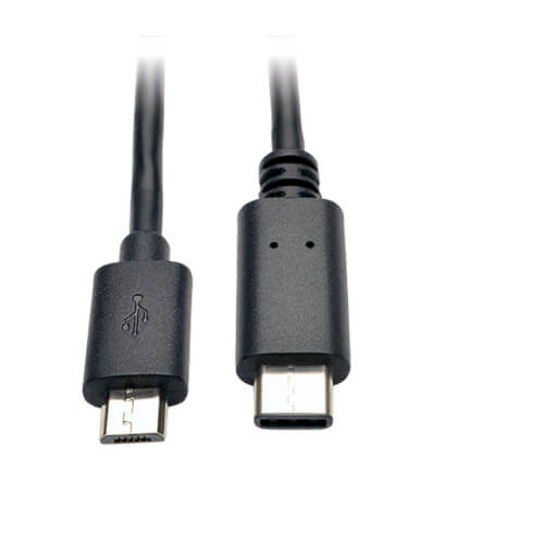TRIPPLITE USB Micro-B to USB-C Cable - USB 2.0, (M/M), 6 ft.