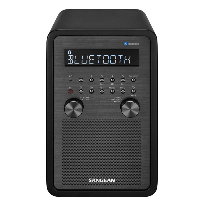 SANGEAN FM/AM/Bluetooth Wooden Cabinet Receiver