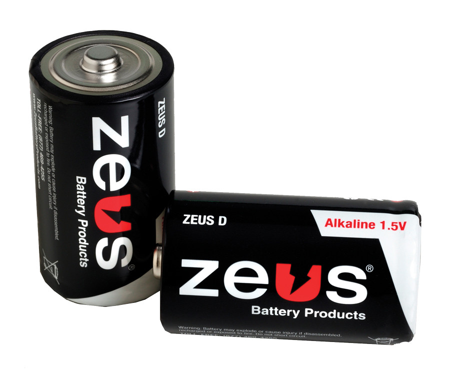ZEUS Alkaline D Battery 12pk
