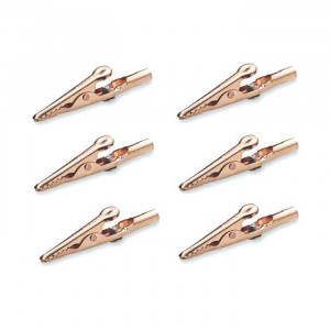MUELLER Solid Copper Alligator Clip with Screw 6 pack