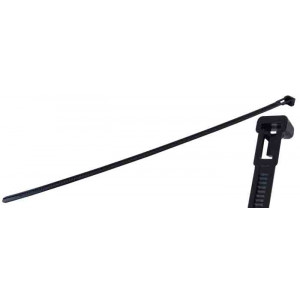 NTE Releasable Cable Ties 11.811" 50# Black 100pk