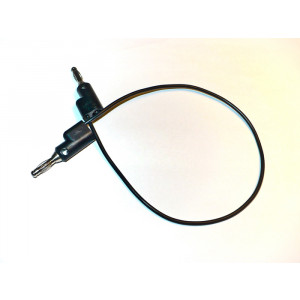 MUELLER Test Lead, Overmolded, Stackable 4mm Banana Plugs Black