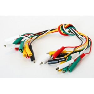 MUELLER Insulated Alligator Test Lead Set 5 pack 12" 22awg