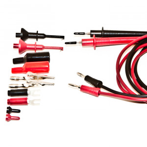 MUELLER Test Lead Set with Alligator Clip Adapters