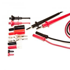 MUELLER Test Lead Set with Alligator Clip Adapters