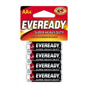 EVEREADY Super Heavy Duty AA Battery 4pk