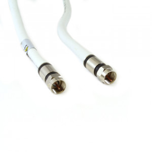 VANCO RG6 Quad Digital Coaxial Cable 6ft White