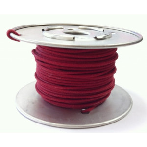 22awg Solid Red Cloth Covered Wire