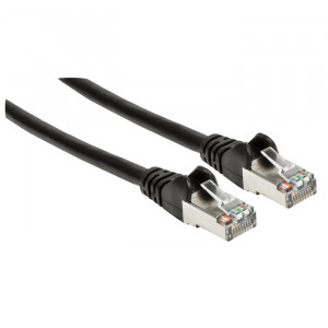 INTELLINET CAT6a S/FTP Patch Cable 1ft Black