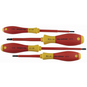 WIHA Insulated Slotted/Phillips Screwdrivers 4 Piece Set