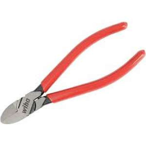 WIHA SoftGrip Flush Cable Tie Cutters with Return Spring 6.3"