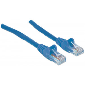 INTELLINET CAT6 Patch Cable 10ft Blue