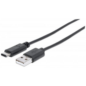 MANHATTAN Hi-Speed USB C Male to USB A Male Cable 3ft