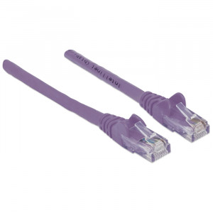 INTELLINET CAT6 Patch Cable 100ft Purple