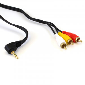 PHILMORE 3ft Camcorder A/V Cable 3.5mm to 3-RCA's