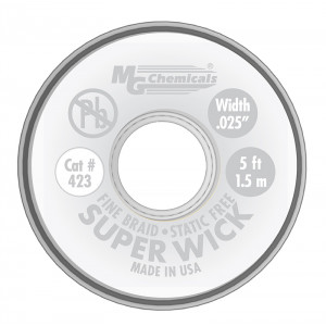 MG CHEMICALS Super Wick .025 #1 White 5ft