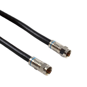 PHILMORE RG6Q Cable with F Connectors 12ft