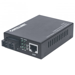 INTELLINET Gigabit Ethernet Media Converter RJ45 to SC Single-Mode