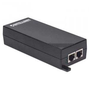 INTELLINET 1-Port Gigabit High-Power PoE+ Injector 30W