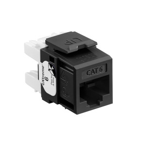 LEVITON eXtreme Cat 6 QuickPort Jack, Black